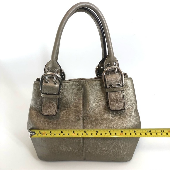 Tignanello Champagne Gold Perfect 10 French Tote - Picture 8 of 13